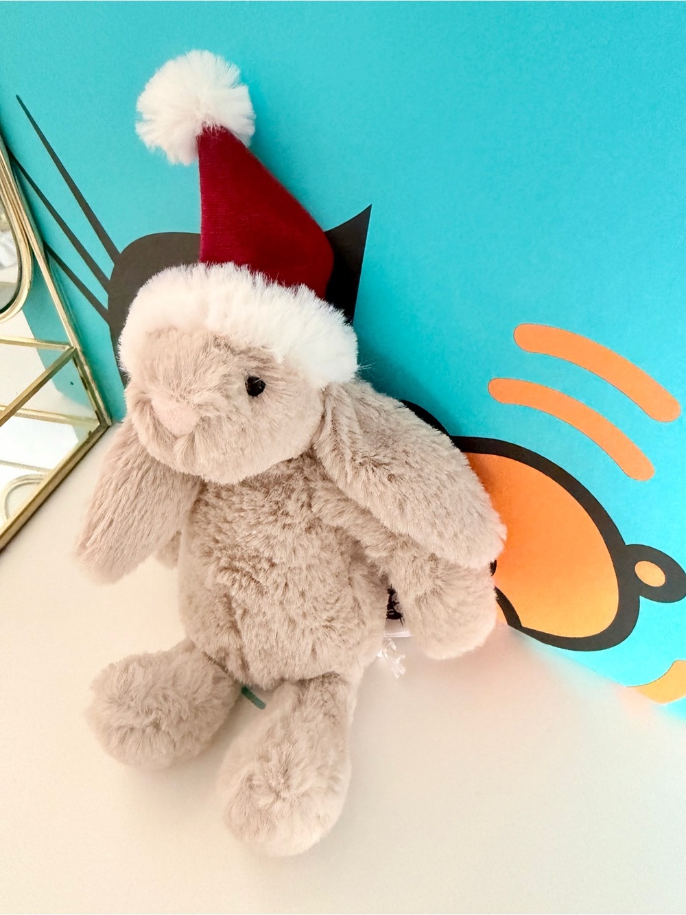 Jellycat Bashful Christmas Bunny Hanging Decoration /Ornament Authentic! RETIRED